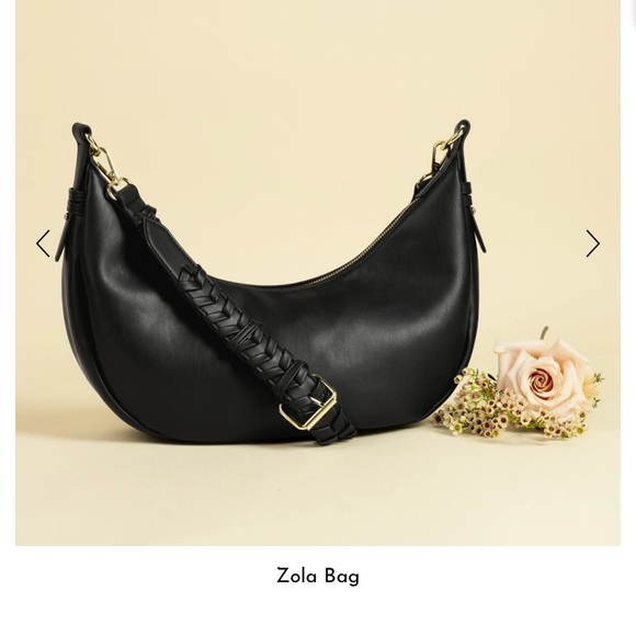 Moon shaped Vegan Leather crescent Hobo Bag- Rachel Zoe - Picture 5 of 5